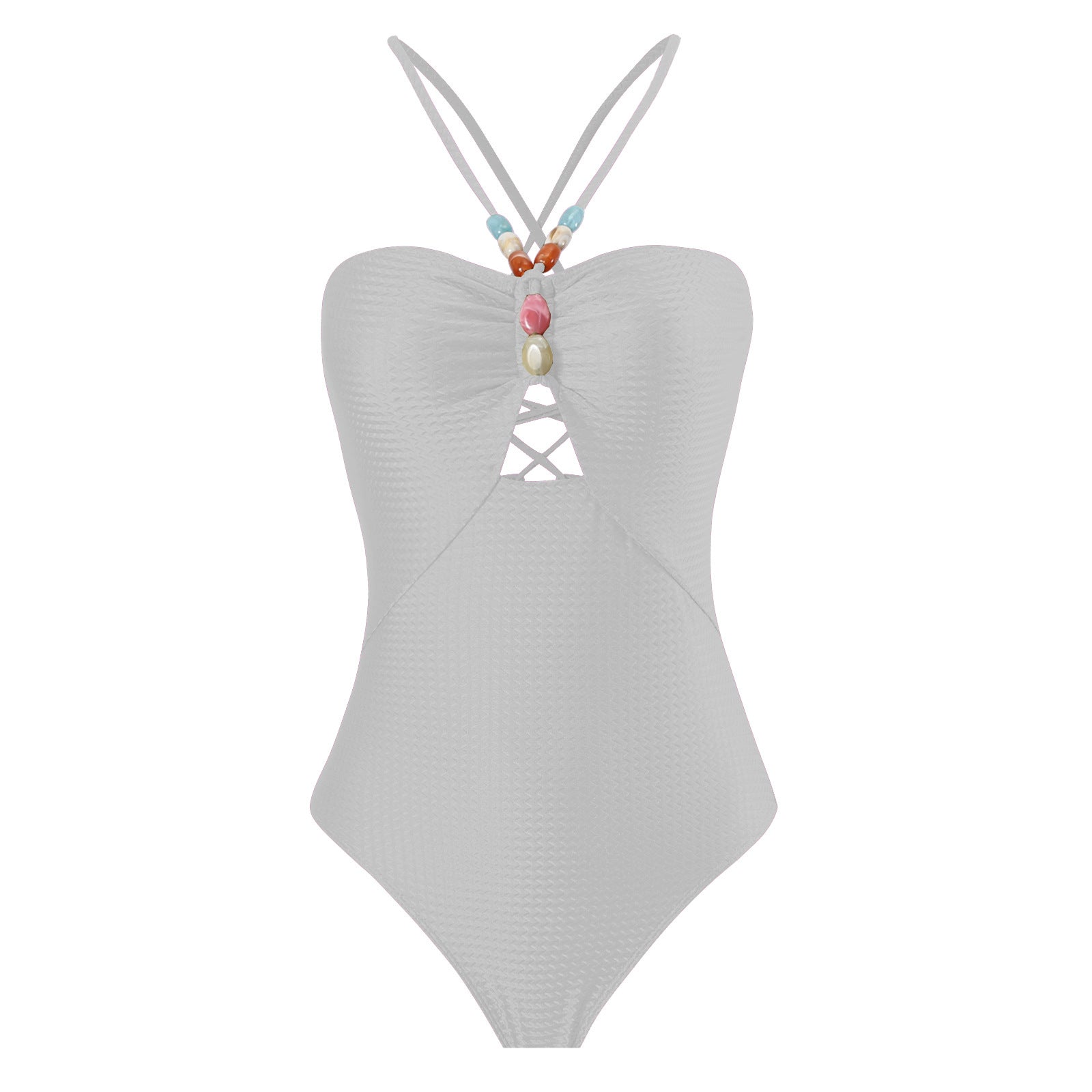 Arrival Solid Color One Piece Women Swimwear Suit French Retro Covering Belly Thin Swimming Bella Mia